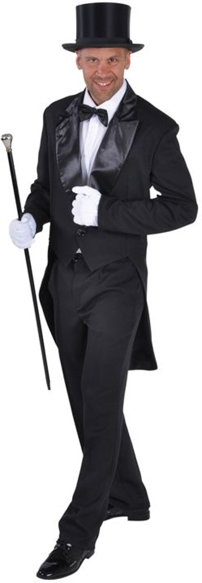 Feesten & Gelegenheden Kostuum | Zwarte Slipjas Bing Crosby Man | XXL | Carnaval kostuum | Verkleedkleding